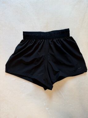 MP Women's Black Athletic Shorts with Branded Waistband Sz XS Weight Lifting
